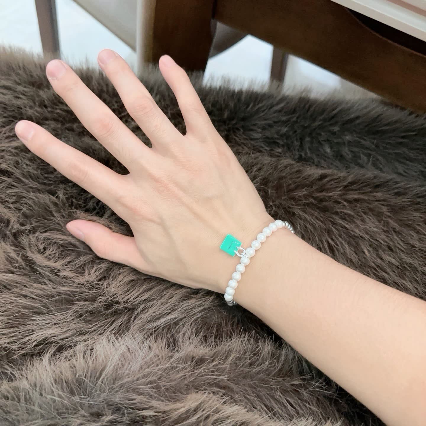 Tiffany & Co. Pearl Bracelet with Tag Charm